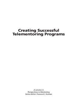 cover image of Creating Successful Telementoring Programs